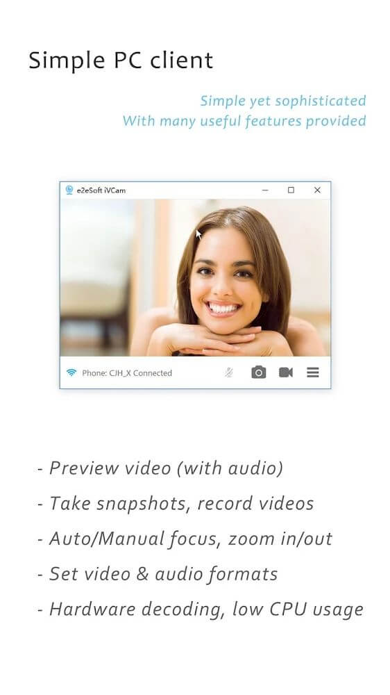 iVCam Webcam v7.0.7 APK + MOD (Pro Unlocked)