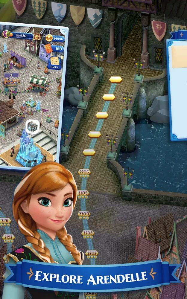 isney Frozen Free Fall v13.8.5 MOD APK (Unlimited Snowballs, Move)