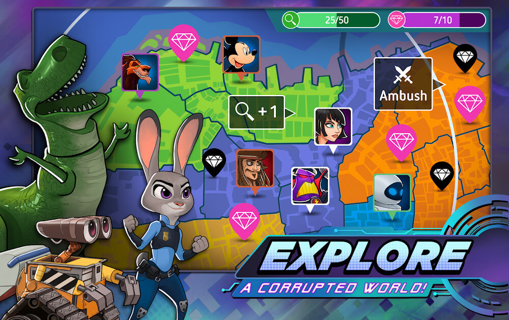 isney Heroes: Battle Mode v5.2.01 MOD APK (Unlimited Skill)