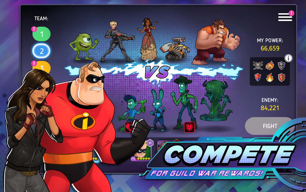 isney Heroes: Battle Mode v5.2.01 MOD APK (Unlimited Skill)