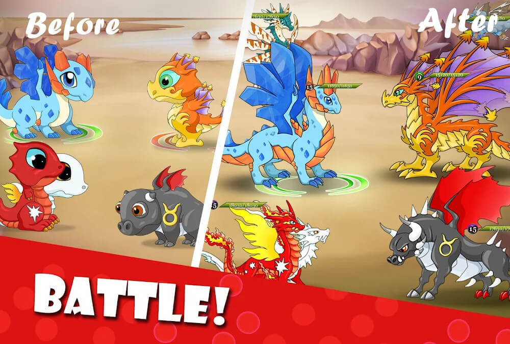 ragon Battle v15.02 MOD APK (Unlimited Money, Resources)