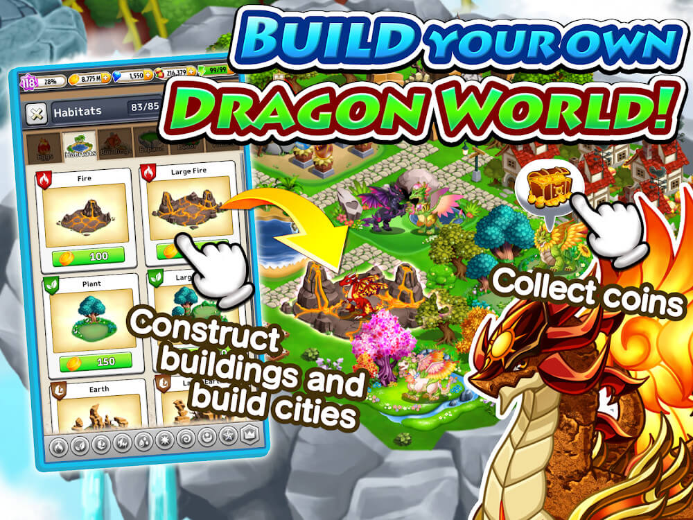 ragon Paradise v1.7.24 MOD APK (Mega Menu, Unlimited Money)