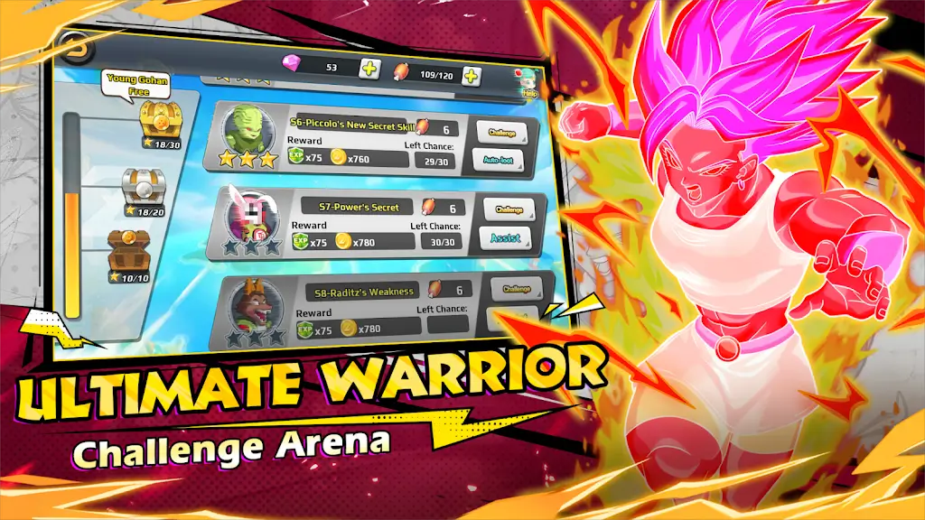 ragon Z Warrior-Ultimate Duel v1.1.0 MOD APK (Damage & Defense Multipliers, God Mode)