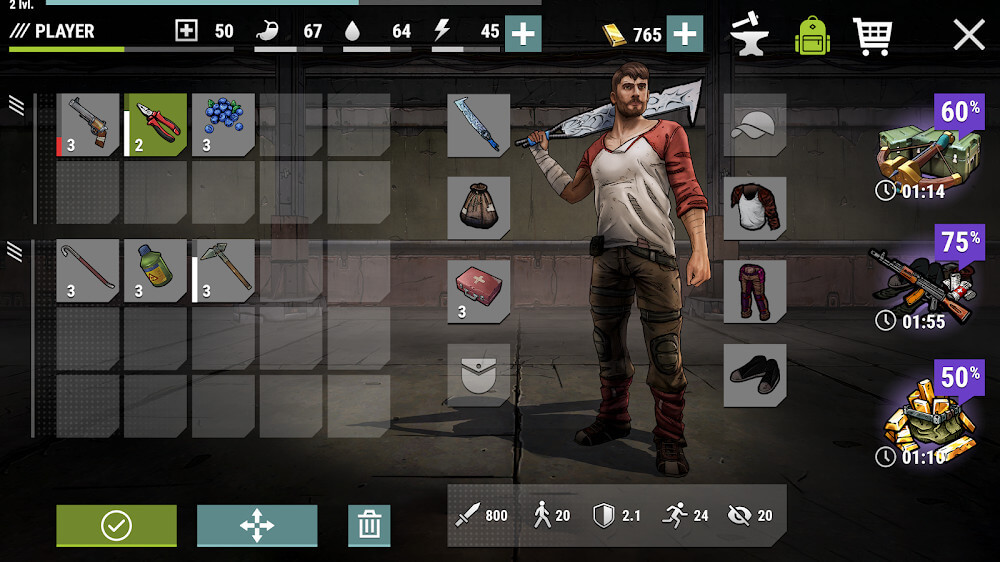 rk Days: Zombie Survival v2.0.4 APK + MOD (Unlimited Coins/Durability)