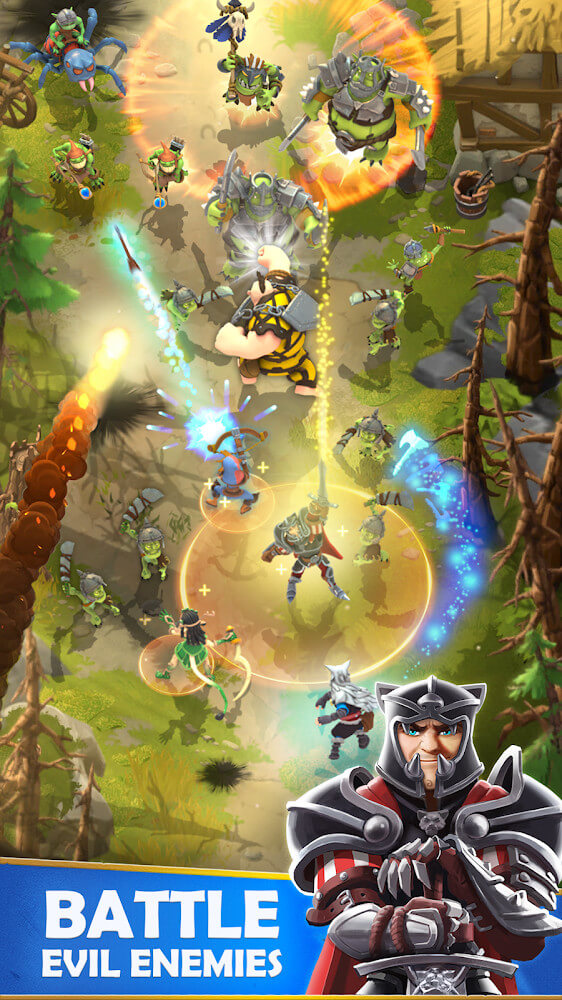 rkfire Heroes v1.28.2 MOD APK (Unlimited Mana, Spells)