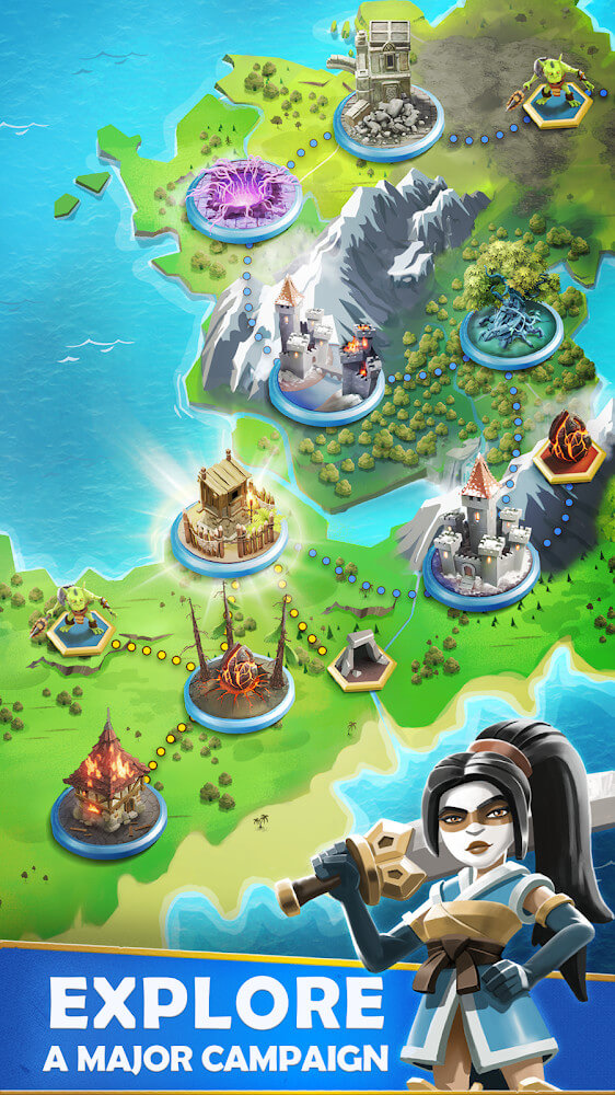 rkfire Heroes v1.28.2 MOD APK (Unlimited Mana, Spells)