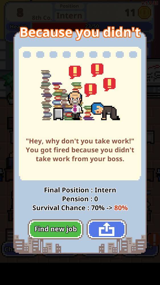 't get fired! v1.0.66 MOD APK (Unlimited Money)