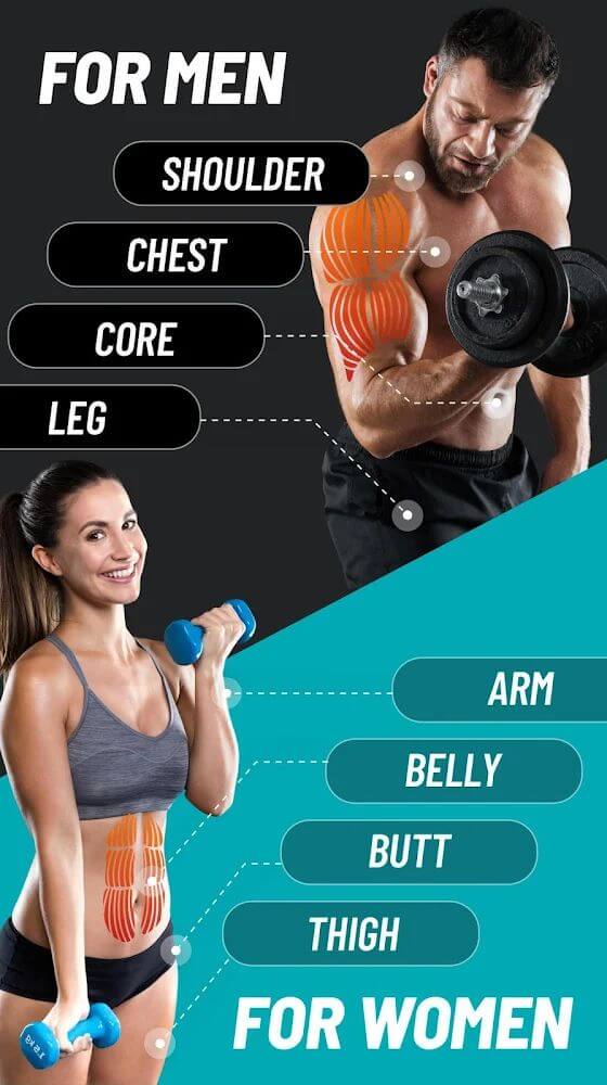 umbbell Workout at Home v1.2.8 APK + MOD (Pro Unlocked)