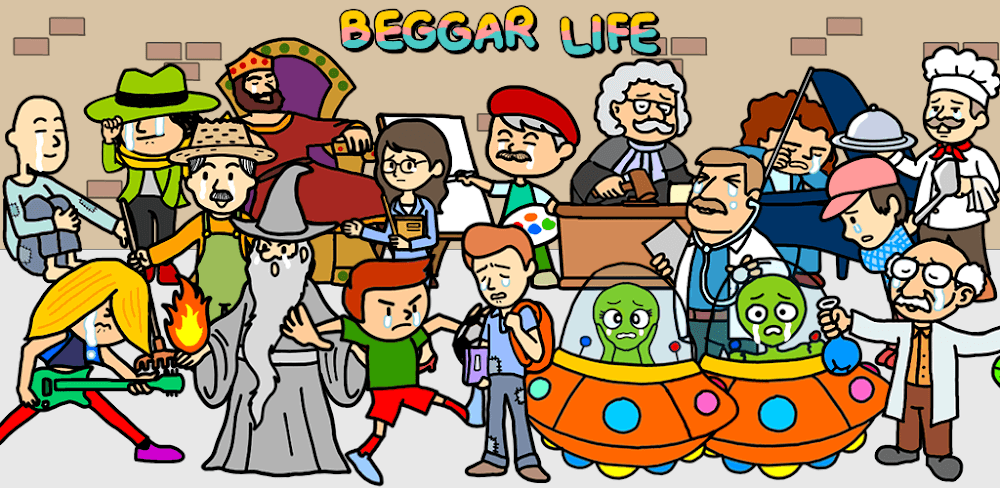 Cover Image of Beggar Life Clicker v6.5.16 MOD APK (Unlimited Potions)