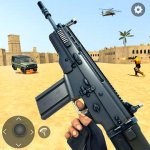 Cover Image of Fps Shooting Attack: Gun Games v1.18 MOD APK (Dumb Enemy)