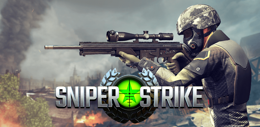 Cover Image of Sniper Strike v500181 MOD APK (God Mode, Unlimited Ammo)