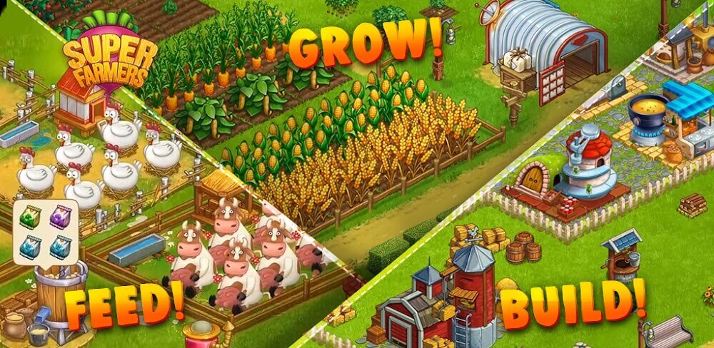 Cover Image of Superfarmers v1.31.3 MOD APK (Unlimited Money)