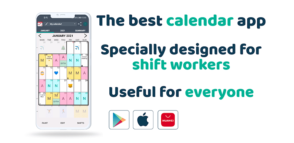 Cover Image of Work Shift Calendar v2.0.7.1 MOD APK (Premium Unlocked)