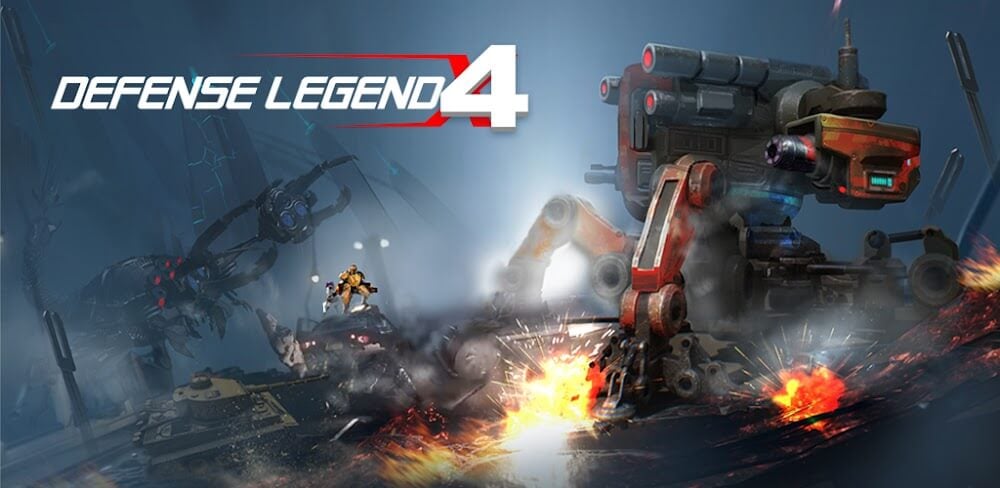 Cover Image of efense Legend 4 v1.0.93 MOD APK (Damage, Unlimited Money)